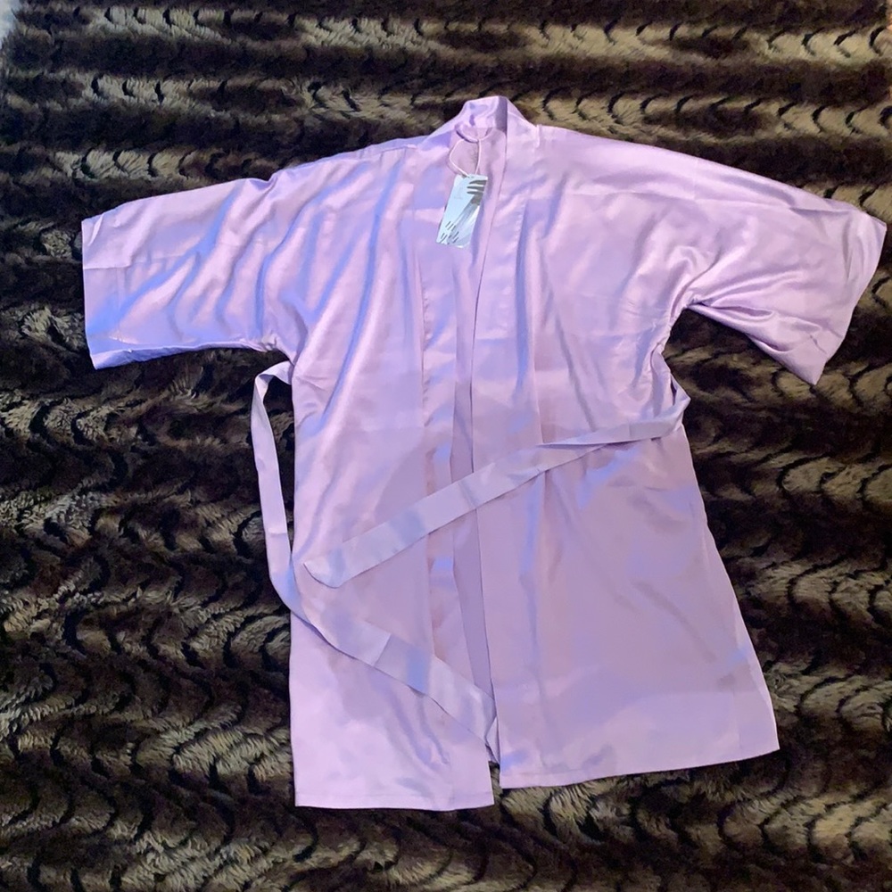 Satin robe